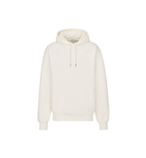 Dior White Oblique Relaxed-Fit Hooded Sweatshirt